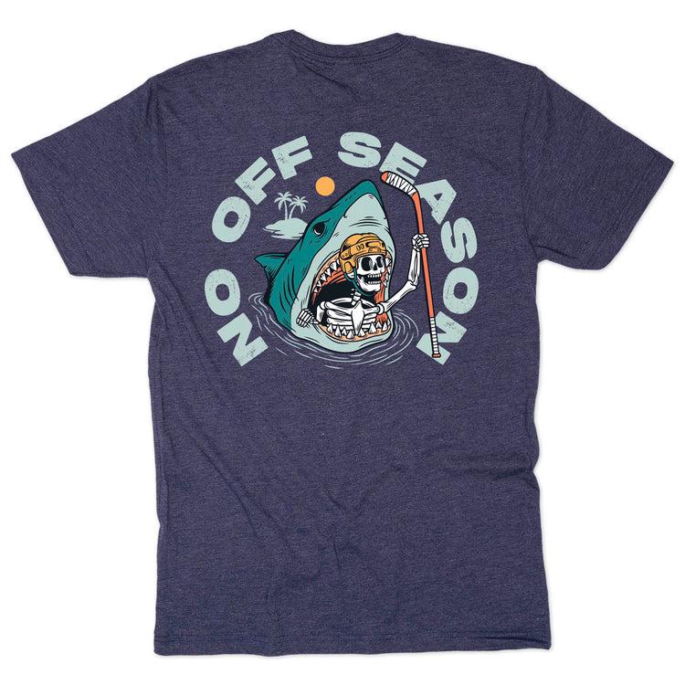 Hockey Short Sleeve T-Shirt - No Off Season (Back Design)