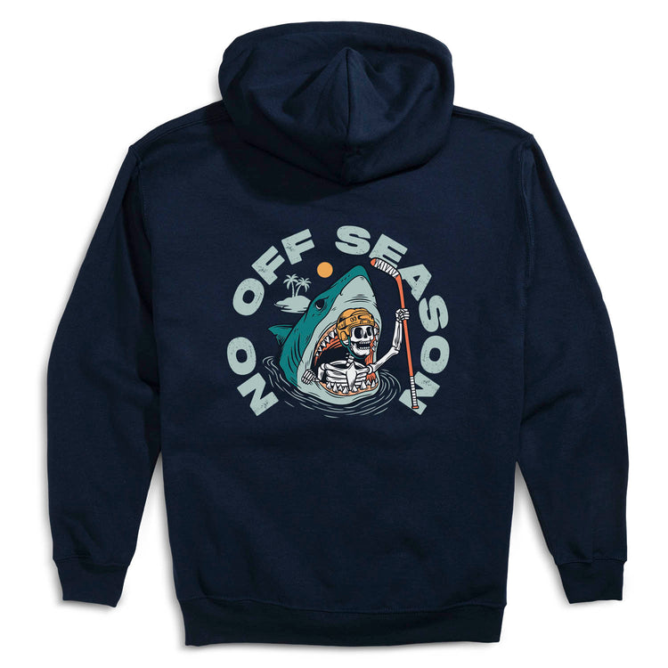 Hockey Hooded Sweatshirt - No Off Season (Back Design)
