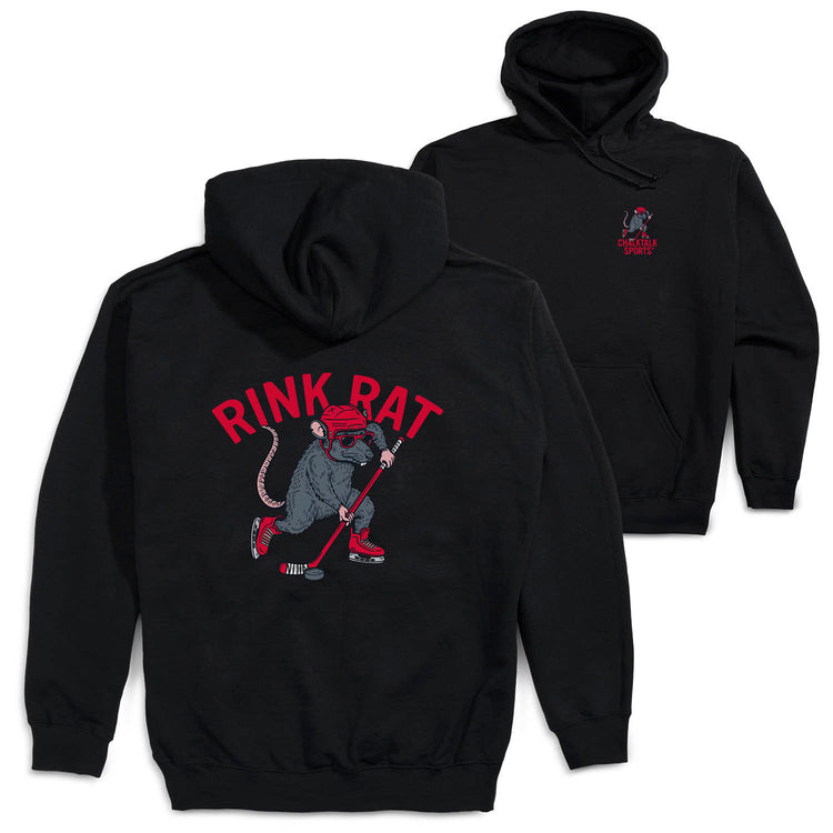 Hockey Hooded Sweatshirt - Rink Rat (Back Design)