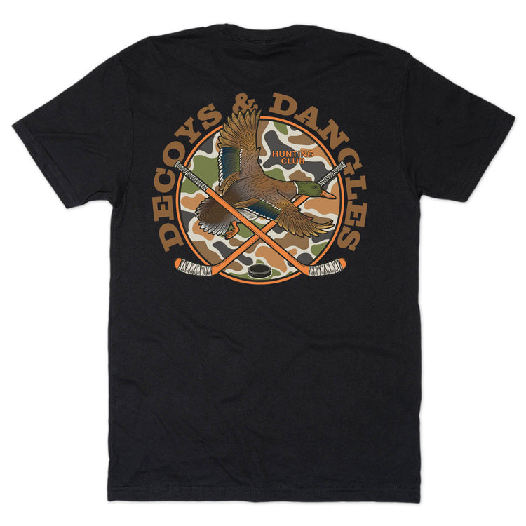 Hockey Short Sleeve T-Shirt - Decoys and Dangles (Back Design)