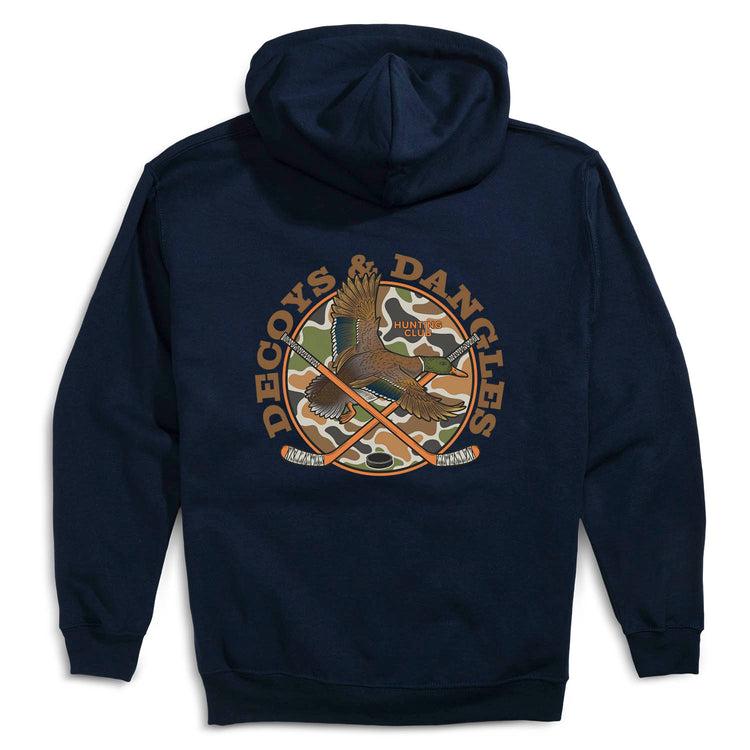 Hockey Hooded Sweatshirt - Decoys and Dangles (Back Design)