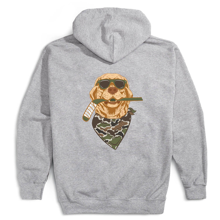 Hockey Hooded Sweatshirt - Hockey Hound (Back Design)