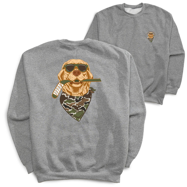 Hockey Crewneck Sweatshirt - Hockey Hound (Back Design)