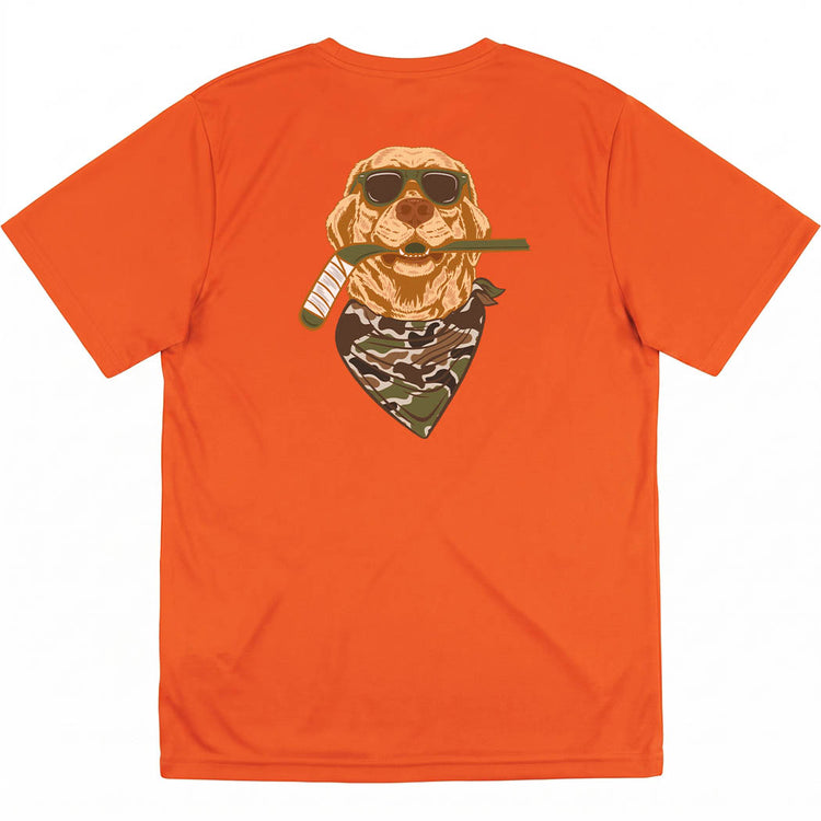 Hockey Short Sleeve Performance Tee - Hockey Hound (Back Design)