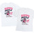 Two white graphic T-shirts shown on a plain white background, front and back views. The shirts feature a cartoon hippo wearing sunglasses with the text 'HIPPO HUSTLE 5K' in pink and black, plus the phrase 'THIS IS YOUR RUN, NOT ANYONE ELSE'S' with a small heart.