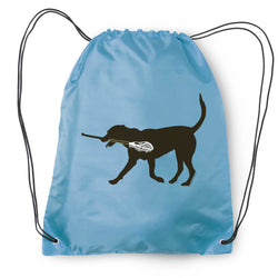 Max The LAX Dog Drawstring Backpack
