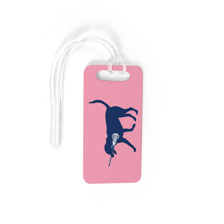 Girls Lacrosse Bag/Luggage Tag - LuLa the Lax Dog