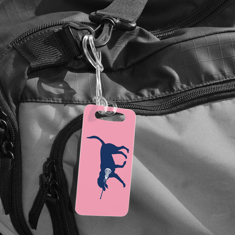 Girls Lacrosse Bag/Luggage Tag - LuLa the Lax Dog