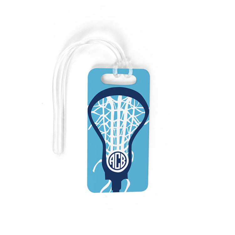 Girls Lacrosse Bag/Luggage Tag - Monogrammed Lax is Life