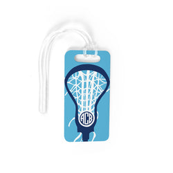 Girls Lacrosse Bag/Luggage Tag - Monogrammed Lax is Life