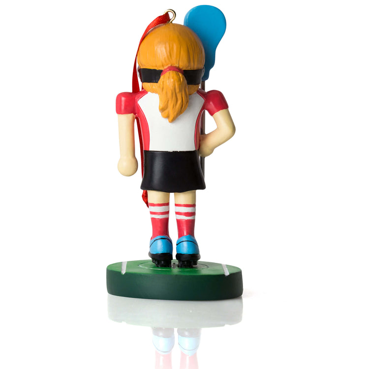 Girls Lacrosse Ornament - Lacrosse Player Nutcracker