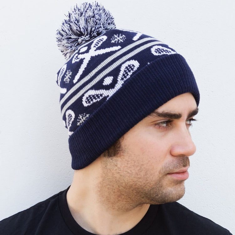 Lacrosse Knit Hat - Crossed Sticks
