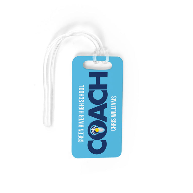 Girls Lacrosse Bag/Luggage Tag - Personalized Coach