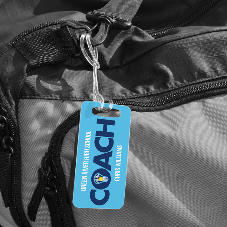 Girls Lacrosse Bag/Luggage Tag - Personalized Coach