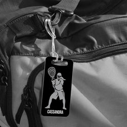 Girls Lacrosse Bag/Luggage Tag - Personalized Goalie