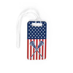 Girls Lacrosse Bag/Luggage Tag - USA Lax Girl