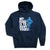 Guys Lacrosse Hooded Sweatshirt - My Goal Is To Deny Yours Defenseman [Adult XXX-Large/Navy] - SS