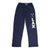 Guys Lacrosse Fleece Sweatpants - Lax With Crossed Sticks [Navy/Adult Large] - SS