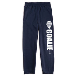 Lacrosse Fleece Sweatpants - Goalie [Navy/Youth Small] - SS