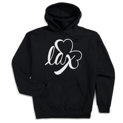 Girls Lacrosse Hooded Sweatshirt - Lax Shamrock