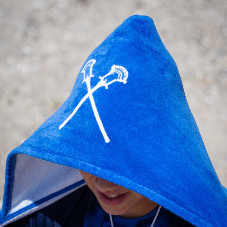 Guys Lacrosse Hooded Towel - Rather Be Playing Lacrosse