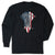 Guys Lacrosse Tshirt Long Sleeve - Patriotic Stick [Adult X-Large/Black] - SS