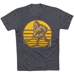 Guys Lacrosse Short Sleeve T-Shirt - BigFoot [Youth X-Large/Charcoal] - SS