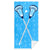 Guys Lacrosse Premium Beach Towel - Blue Crossed Sticks