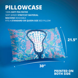 Girls Lacrosse Pillowcase - Lacrosse Time