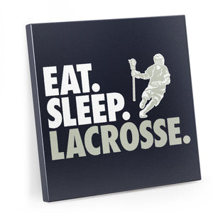 CTS Guys Lacrosse Canvas Wall Art - Eat Sleep Lacrosse
