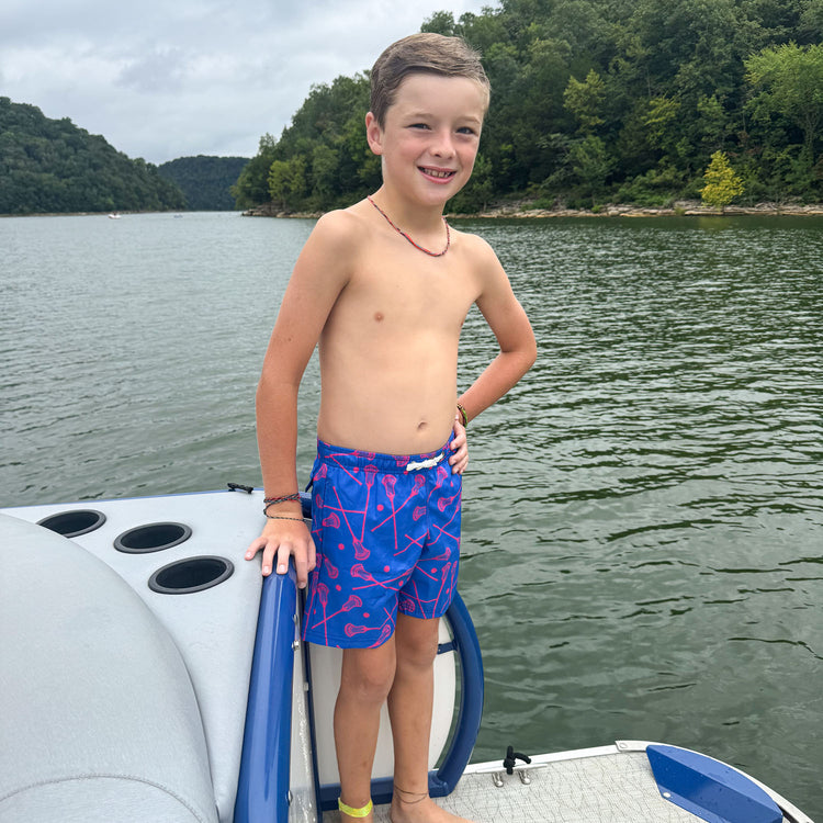 Guys Lacrosse Swim Trunks - All Day Lacrosse