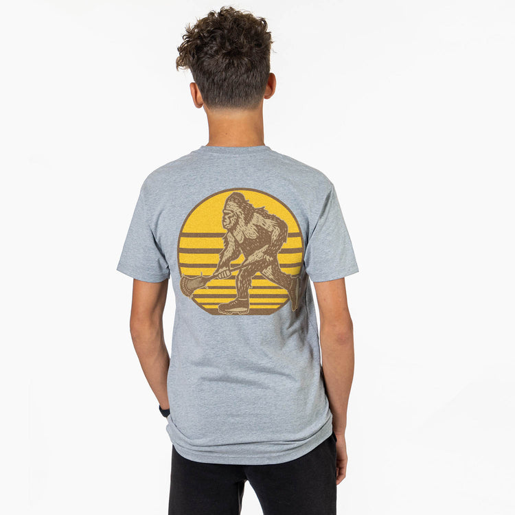 Guys Lacrosse Short Sleeve T-Shirt - BigFoot (Back Design)
