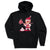 Girls Lacrosse Hooded Sweatshirt - Top Shelf Elf [Adult Medium/Black] - SS