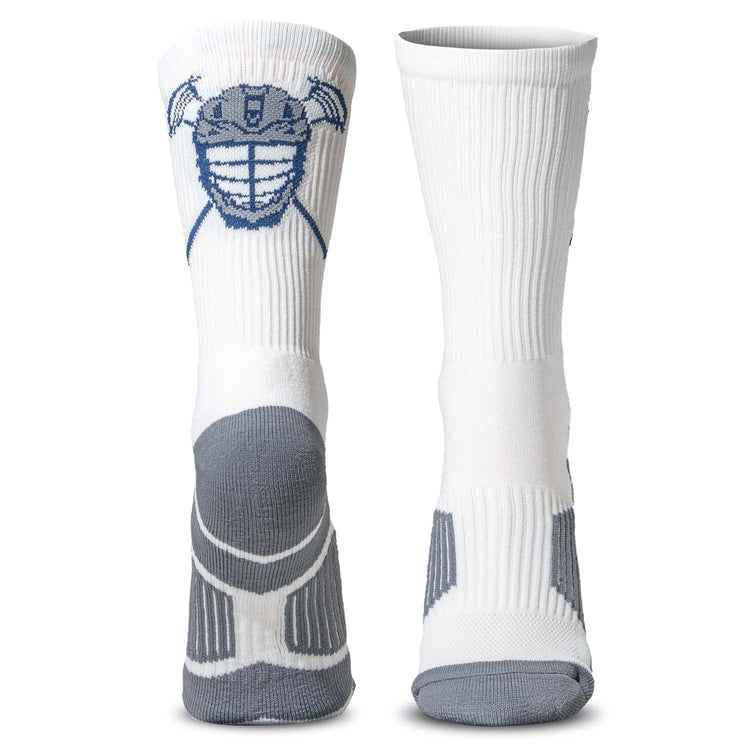 Guys Lacrosse Woven Mid-Calf Sock Set - My Goal is to Deny Yours