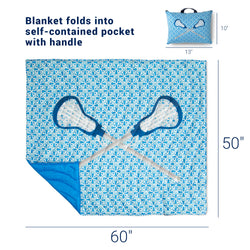 Girls Lacrosse Gameday Puffle Blanket - Love Lacrosse