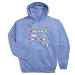 Girls Lacrosse Hooded Sweatshirt - In My Lax Girl Era [Adult Small/Carolina] - SS