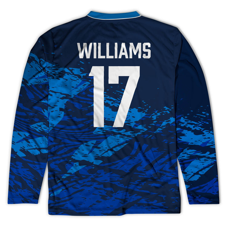 Custom Team Long Sleeve Velocitee Shooter T-Shirt  - Guys Lacrosse