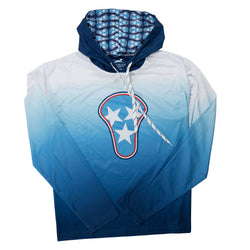 Custom Team Lightweight Long Sleeve ShieldDri Hoodie - Guys Lacrosse