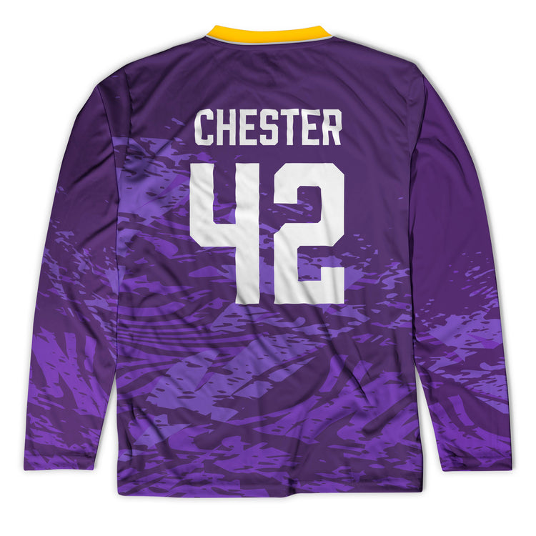 Custom Team Long Sleeve Velocitee Shooter T-Shirt  - Girls Lacrosse