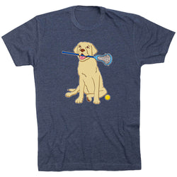 Girls Lacrosse Short Sleeve T-Shirt - Chase The Lax Dog