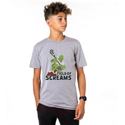 Guys Lacrosse Short Sleeve T-Shirt - Field of Screams
