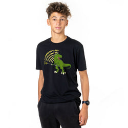 Guys Lacrosse Short Sleeve T-Shirt - Laxasaurus Rex