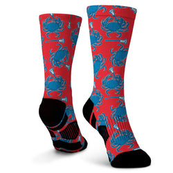 Guys Lacrosse Graphic Flex Mid-Calf Socks - Bayside