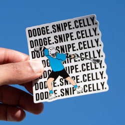 Guys Lacrosse Sticker - Dodge Snipe Celly