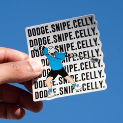 Guys Lacrosse Sticker - Dodge Snipe Celly
