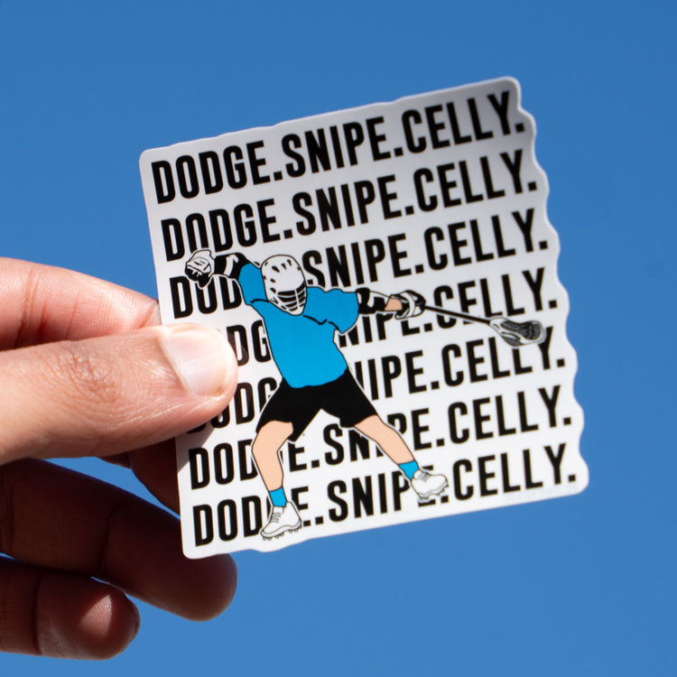 Guys Lacrosse Sticker - Dodge Snipe Celly