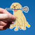 Girls Lacrosse Sticker - Chase The Lax Dog