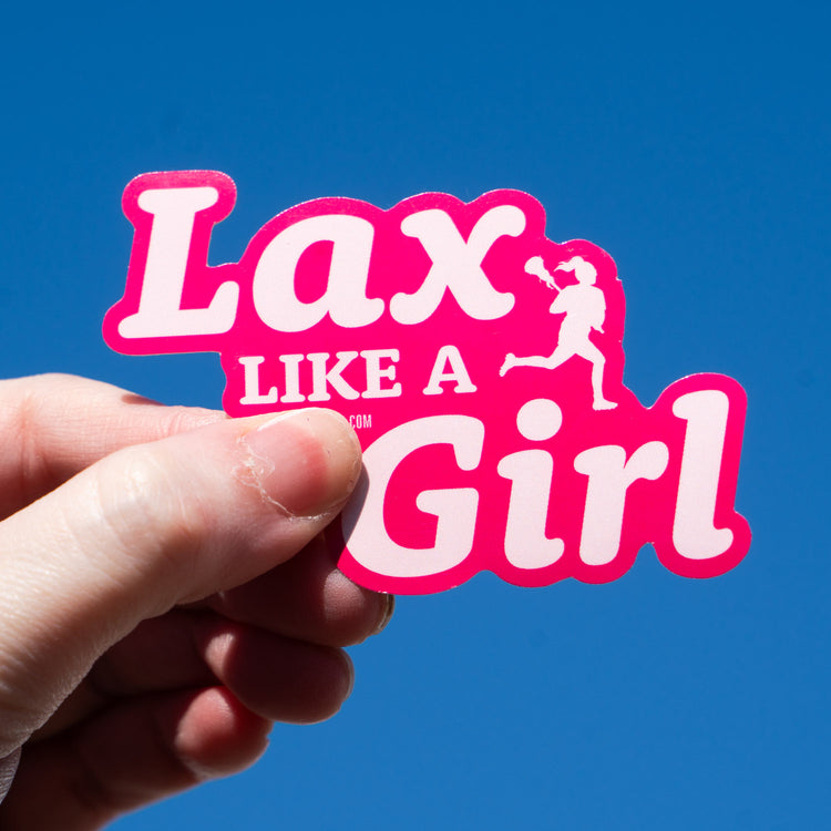 Girls Lacrosse Sticker - Lax Like A Girl