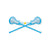 Girls Lacrosse Sticker - Crossed Sticks