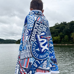 Guys Lacrosse Premium Beach Towel - Lacrosse Life